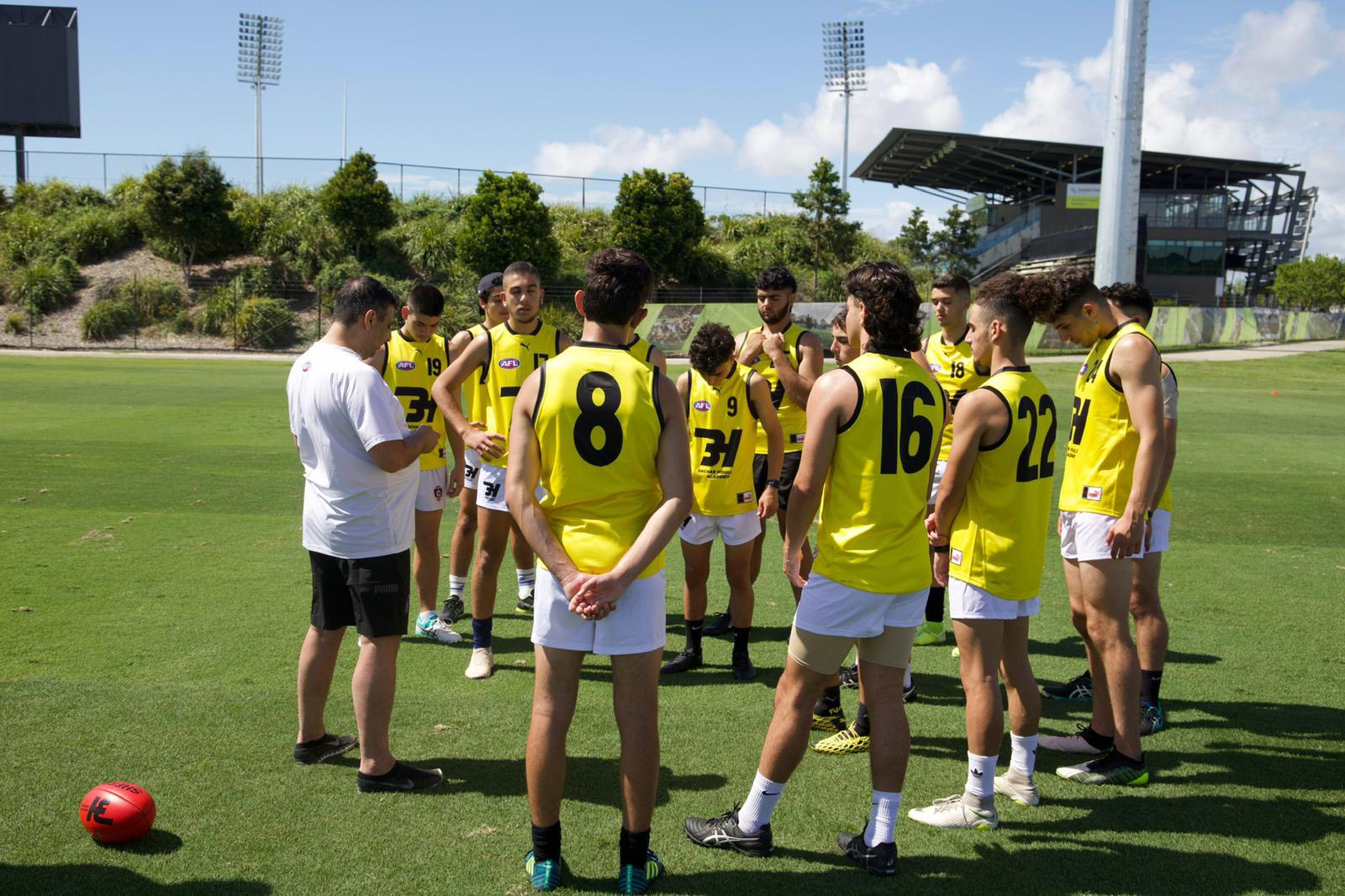 Bachar Houli Foundation Football Academy visualisation training