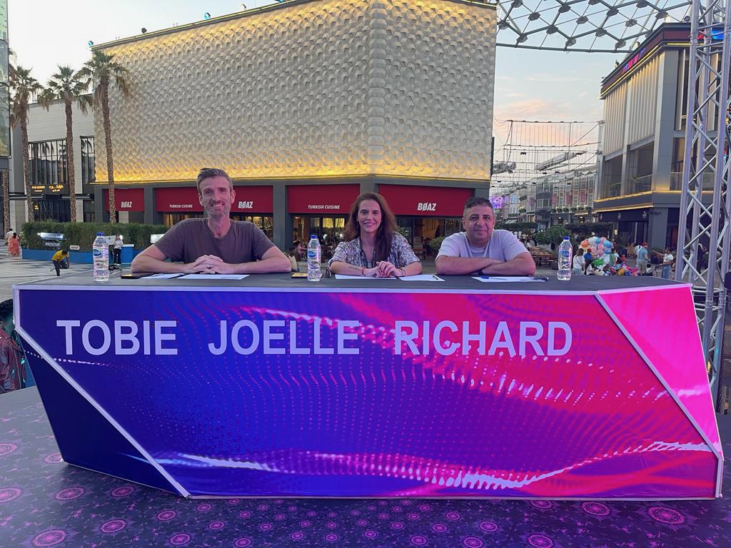 Richard Hussein judging City Walk Unplugged 2023 Battle of University Bands