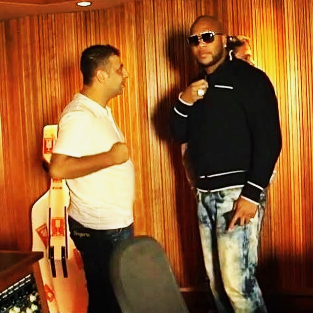 Richard Hussein with Flo Rida at Coke Studio Arabia