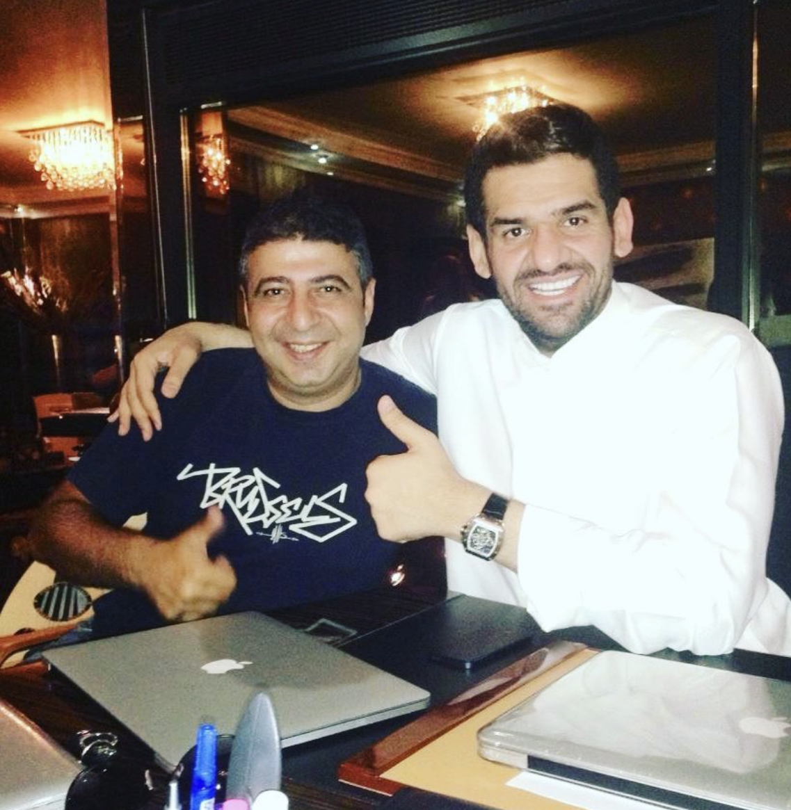 Richard Hussein with Hussain Al Jassmi
