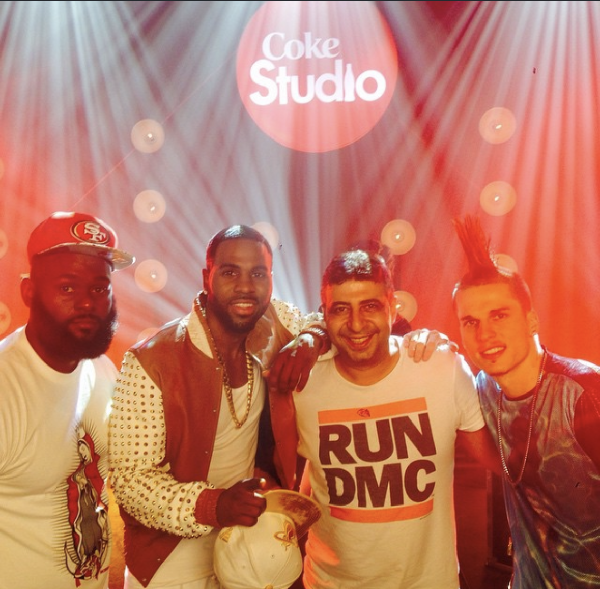 Richard Hussein with Jason Derulo at Coke Studio Arabia