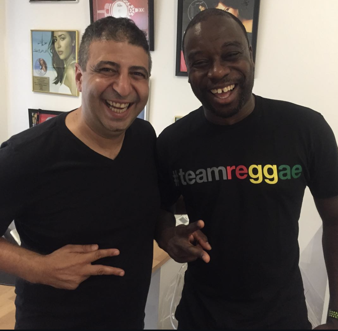 Richard Hussein with Leslie Brathwaite, 18-time Grammy winning engineer