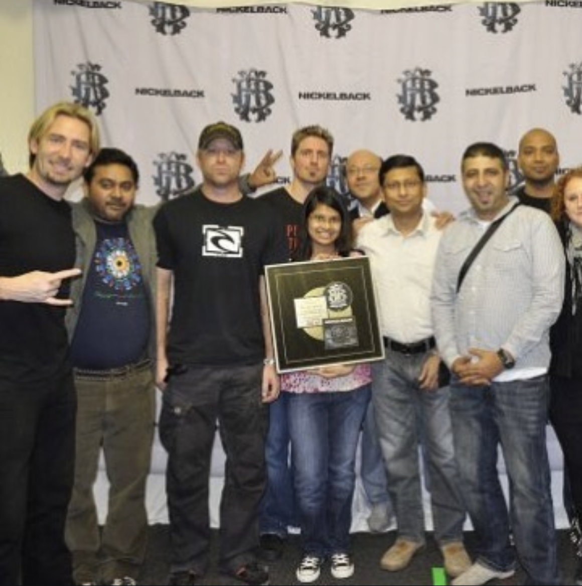 Richard Hussein with Nickelback Dubai Tour 2009