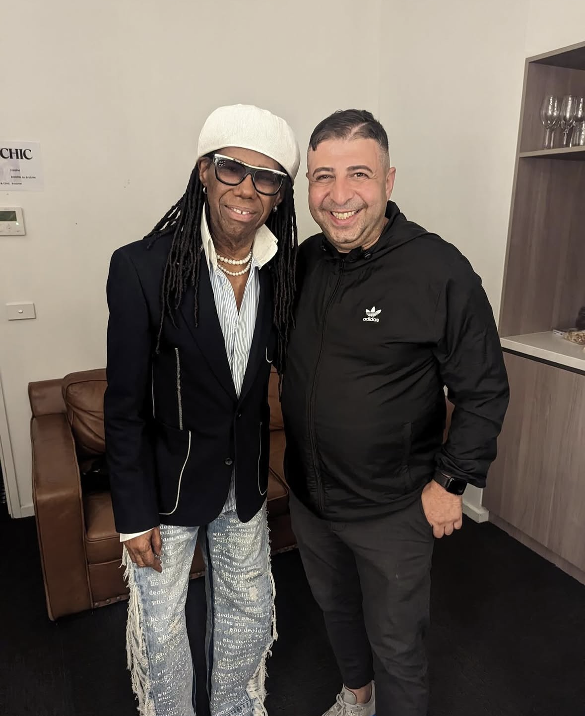 Richard Hussein with Nile Rodgers