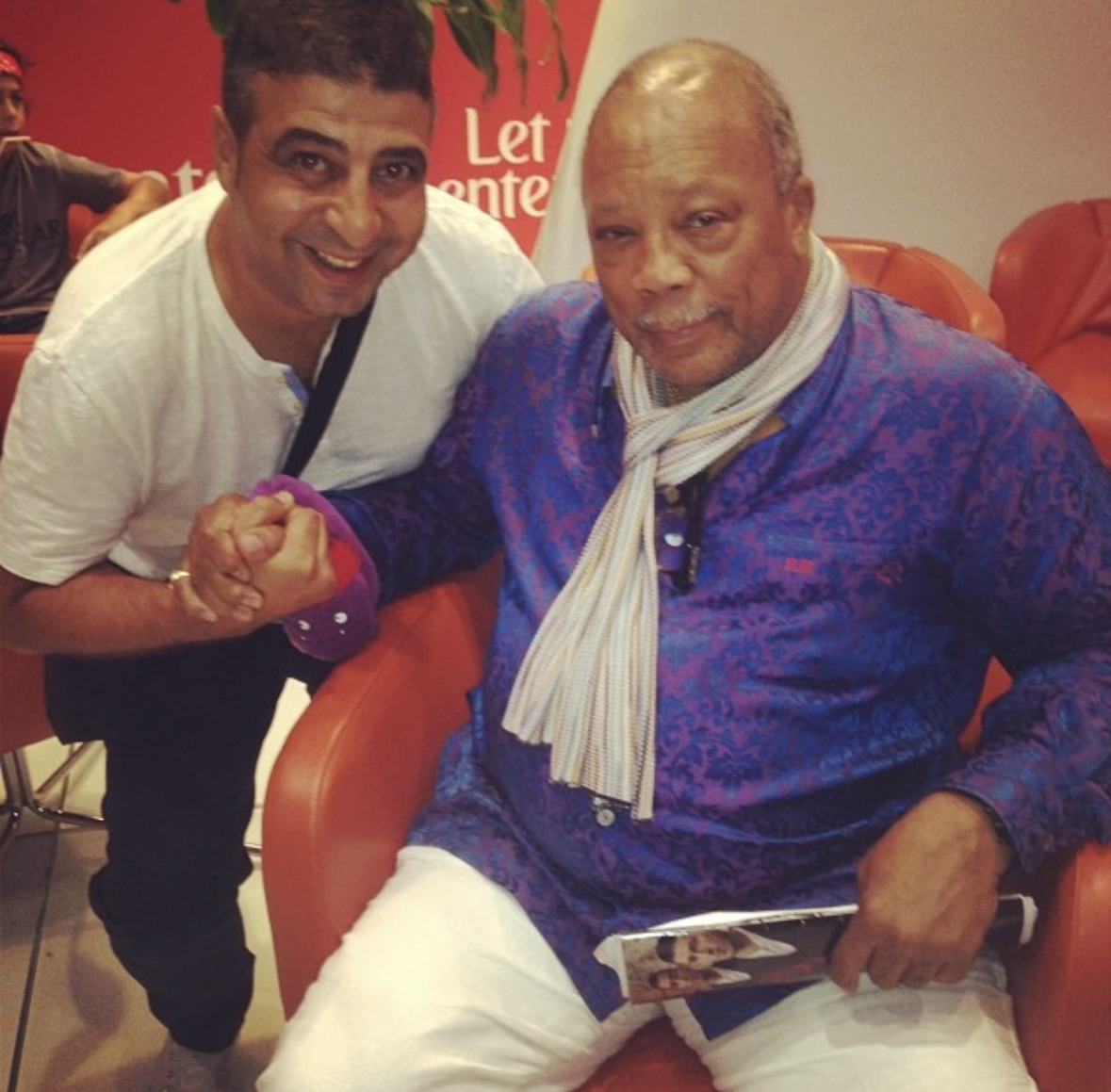 Richard Hussein with Quincy Jones at Dubai Music Week